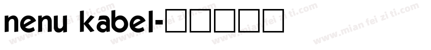 nenu kabel字体转换
